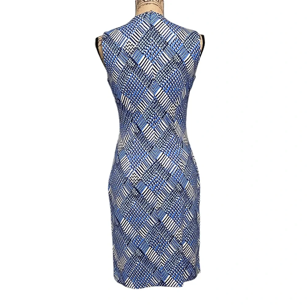 J. McLaughlin devon sleeveless sheath dress micro plaid XS - Picture 5 of 6